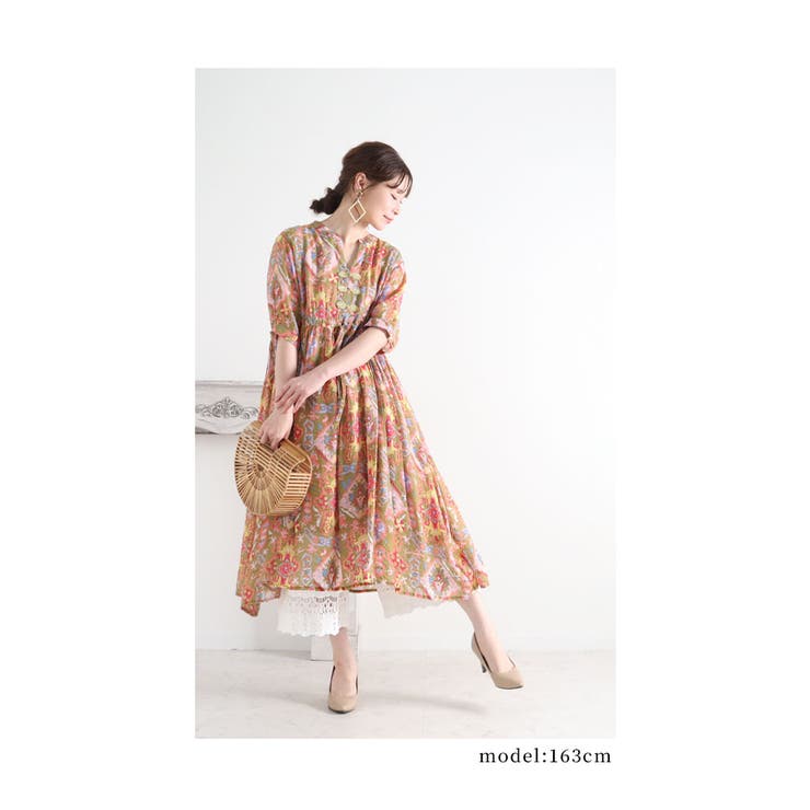 ワンピの下に穿く花刺繍レースワイドパンツ【7月16日20時販売新作】