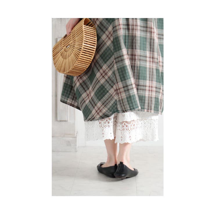 ワンピの下に穿く花刺繍レースワイドパンツ【7月16日20時販売新作】