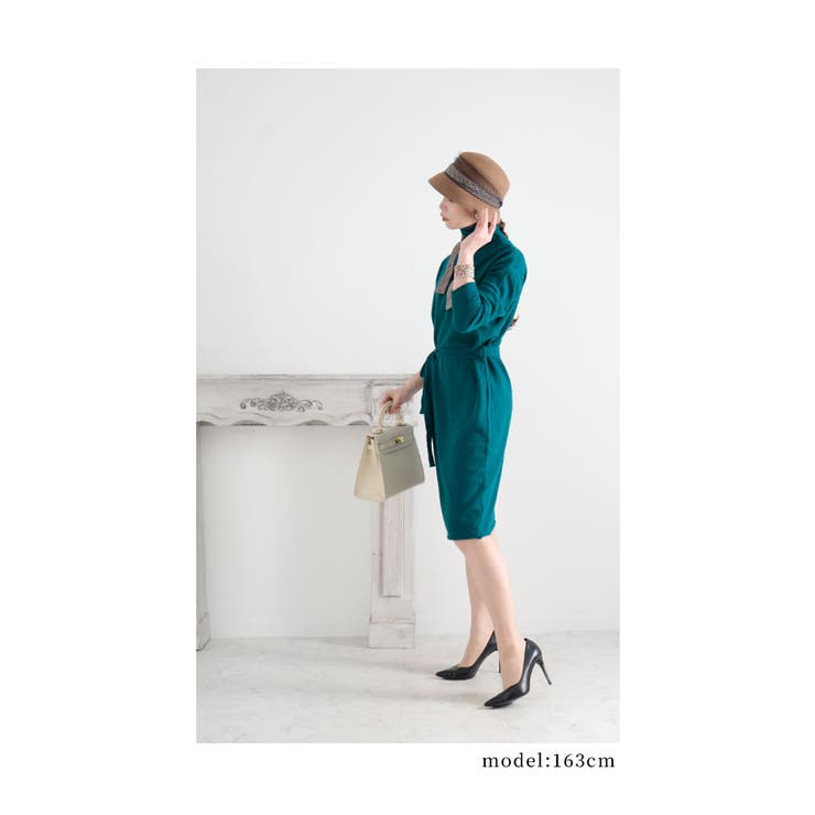 チュールネット付きレトロなリボンウールハット レディース ファッション | Sawa a la mode | 詳細画像6 