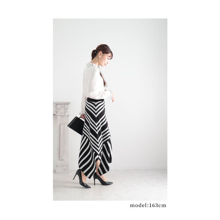 AKIRA NAKA アキラナカ Bella drape skirt ドレープニット