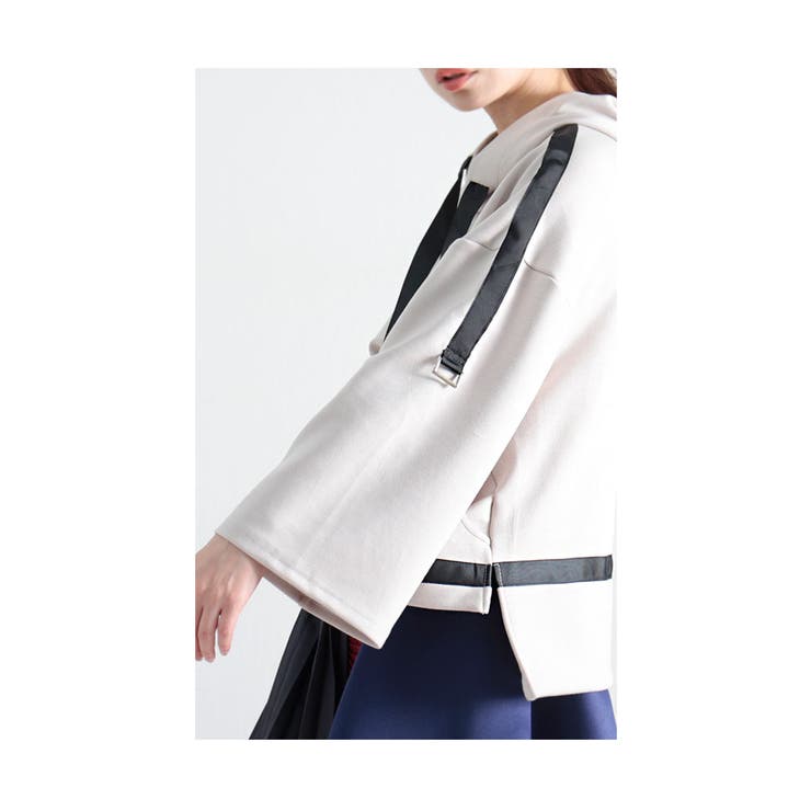 ラインリボンボンディングパーカー レディース ファッション | Sawa a la mode | 詳細画像6 