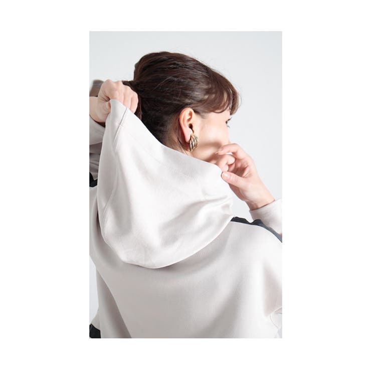 ラインリボンボンディングパーカー レディース ファッション | Sawa a la mode | 詳細画像10 