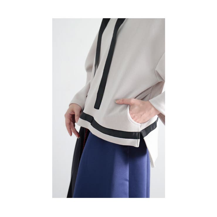 ラインリボンボンディングパーカー レディース ファッション | Sawa a la mode | 詳細画像11 