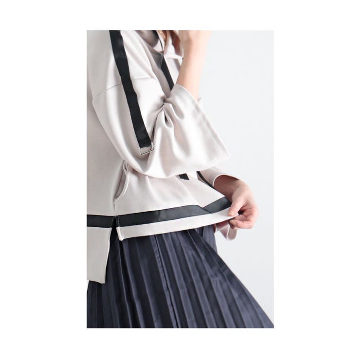 ラインリボンボンディングパーカー レディース ファッション | Sawa a la mode | 詳細画像18 