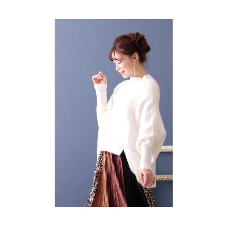 ふわっと浮き上がる雲のようなドルマンニットトップス レディース ファッション | Sawa a la mode | 詳細画像3 