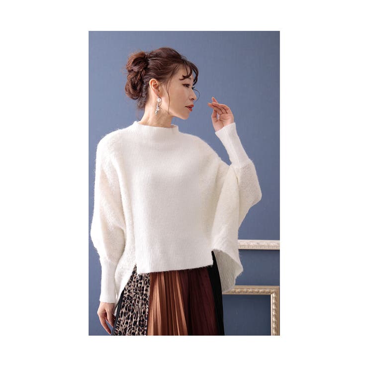 ふわっと浮き上がる雲のようなドルマンニットトップス レディース ファッション | Sawa a la mode | 詳細画像12 