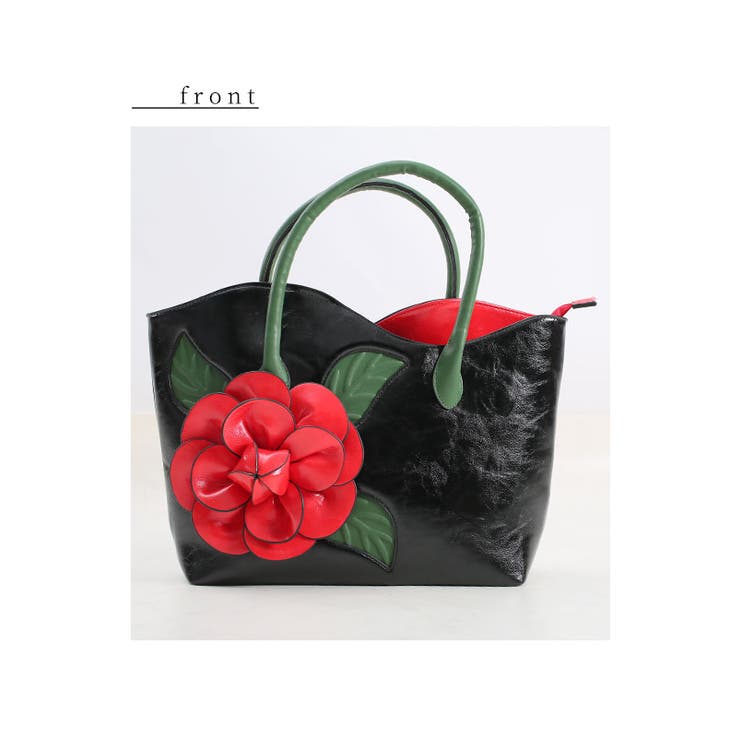 お花薔薇わらバッグ♡ ka0170-3.jpg