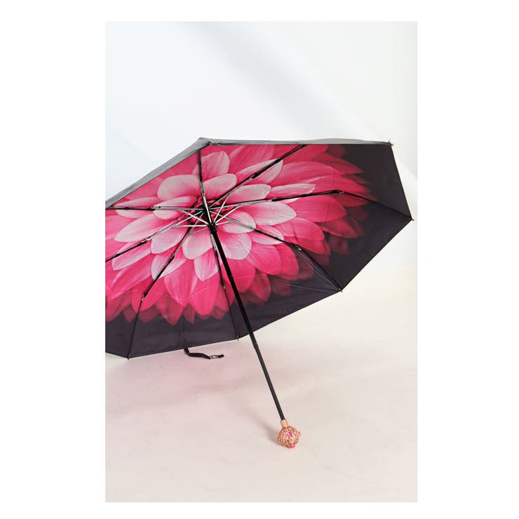大輪の花咲く晴雨兼用折りたたみ傘【11月9日20時販売新作】