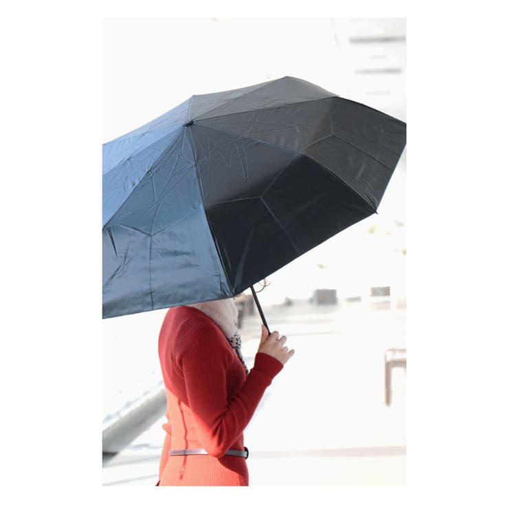 華やかな大輪の花が咲き誇る晴雨兼用折りたたみ傘 レディース