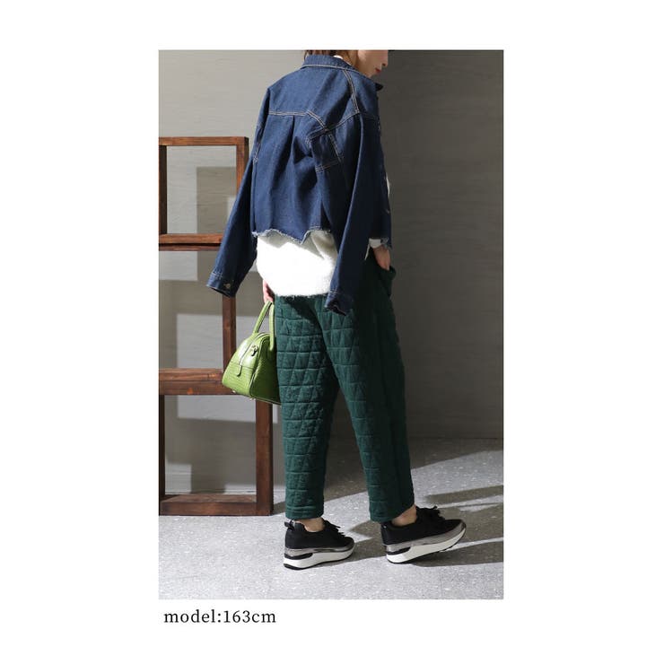 シルエット上手のキルティングパンツ【11月28日20時販売新作】