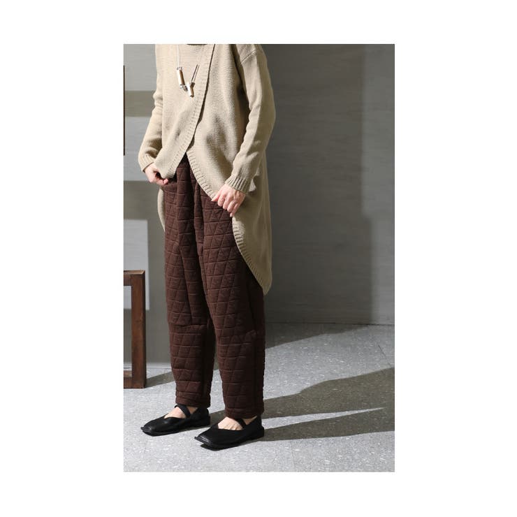 シルエット上手のキルティングパンツ【11月28日20時販売新作】