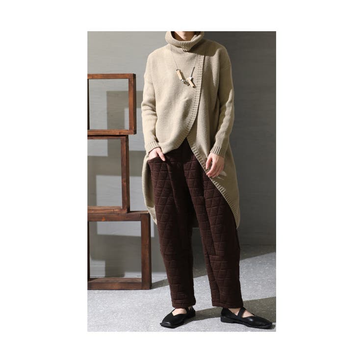 シルエット上手のキルティングパンツ【11月28日20時販売新作】