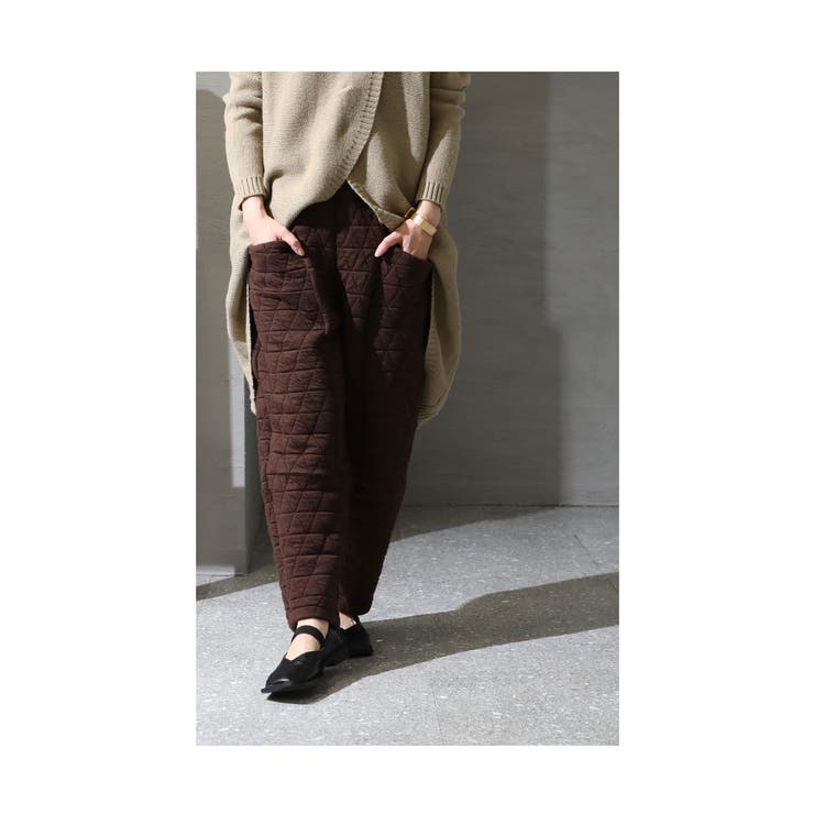 シルエット上手のキルティングパンツ【11月28日20時販売新作】