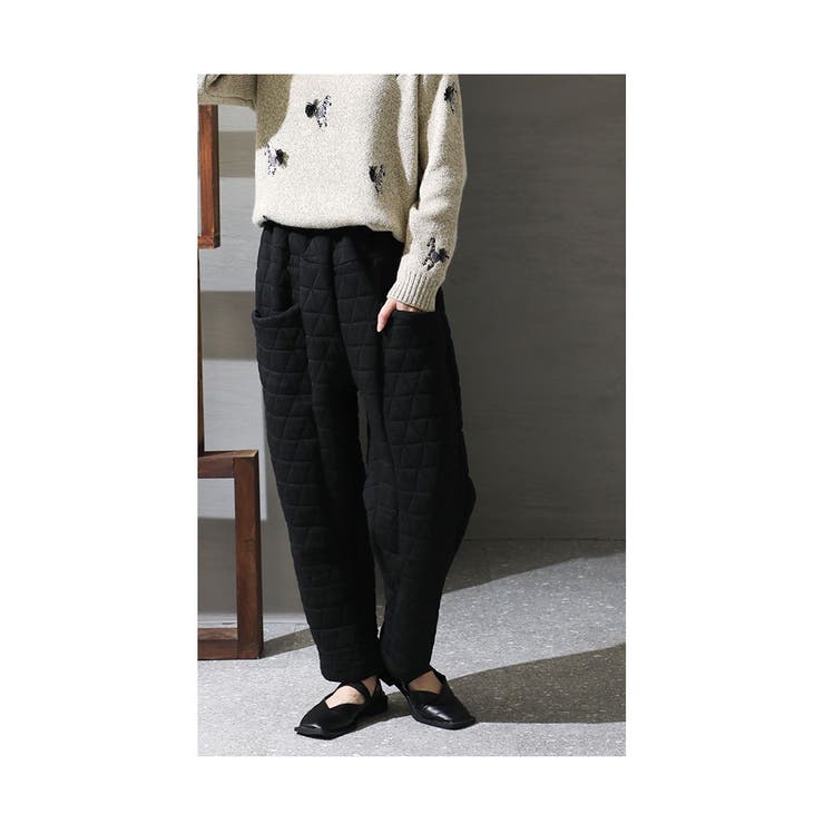 シルエット上手のキルティングパンツ【11月28日20時販売新作】