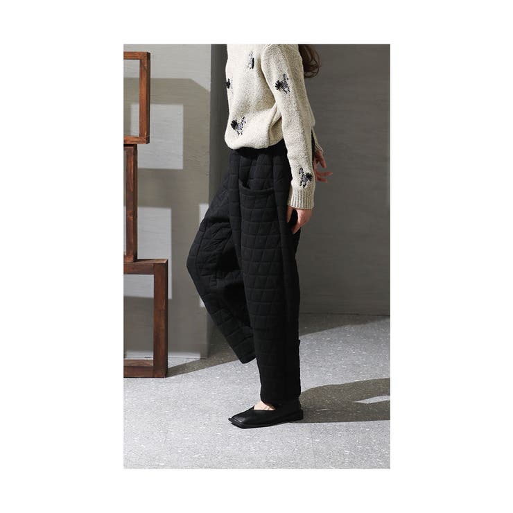 シルエット上手のキルティングパンツ【11月28日20時販売新作】