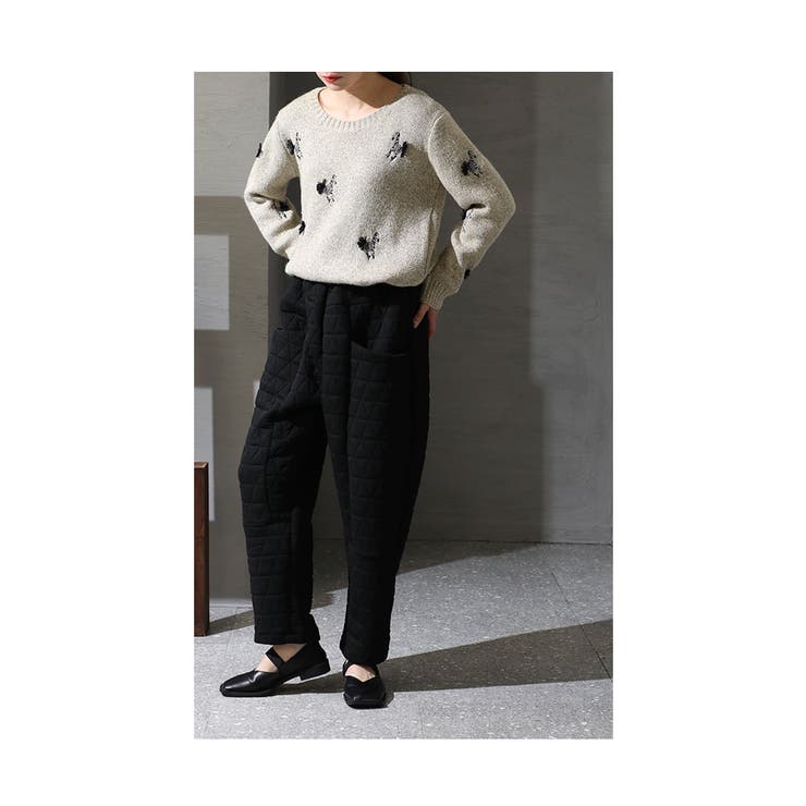 シルエット上手のキルティングパンツ【11月28日20時販売新作】