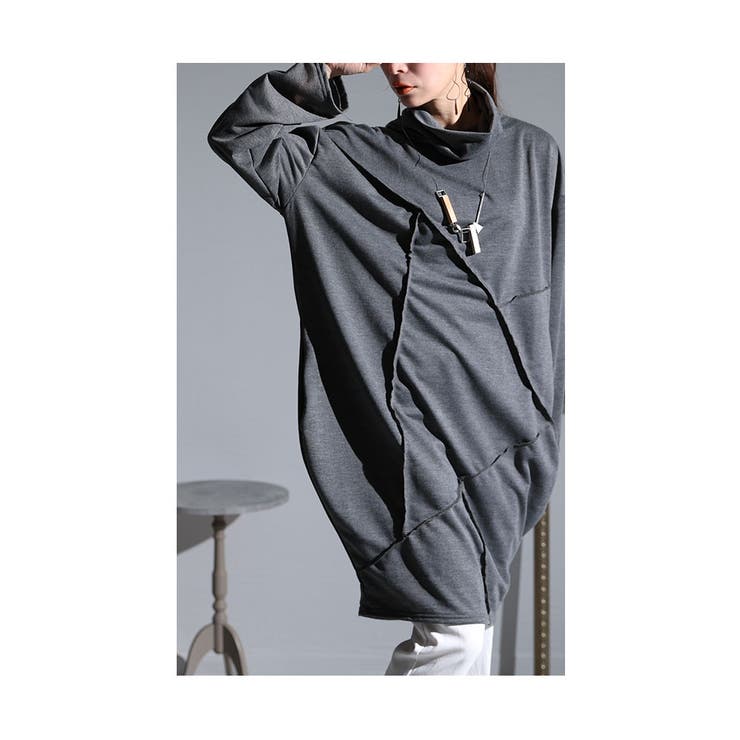 ヒトクセステッチのハイネックチュニック レディース トップス | Sawa a la mode | 詳細画像9 