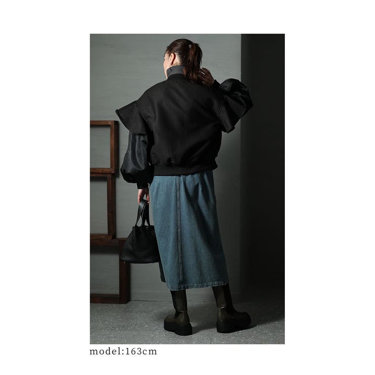ボリューム袖が印象的なモードブルゾン【1月9日20時販売新作】