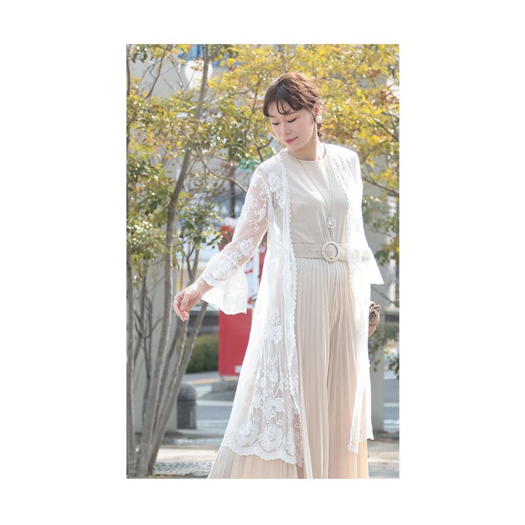 純白ベールに包まれるロングカーディガン【4月12日20時販売新作】