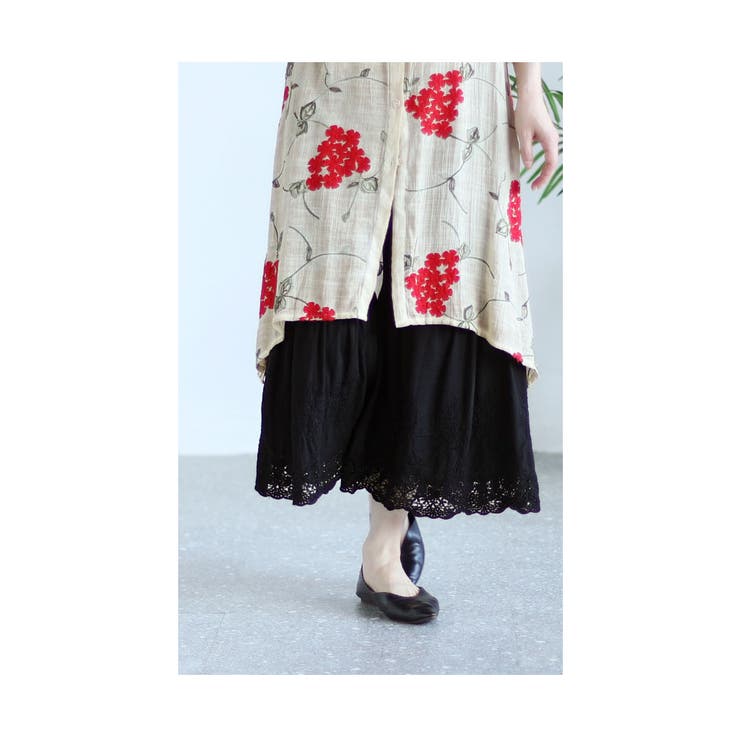 ワンピースの下に穿く刺繍レースパンツ【6月14日20時販売新作】