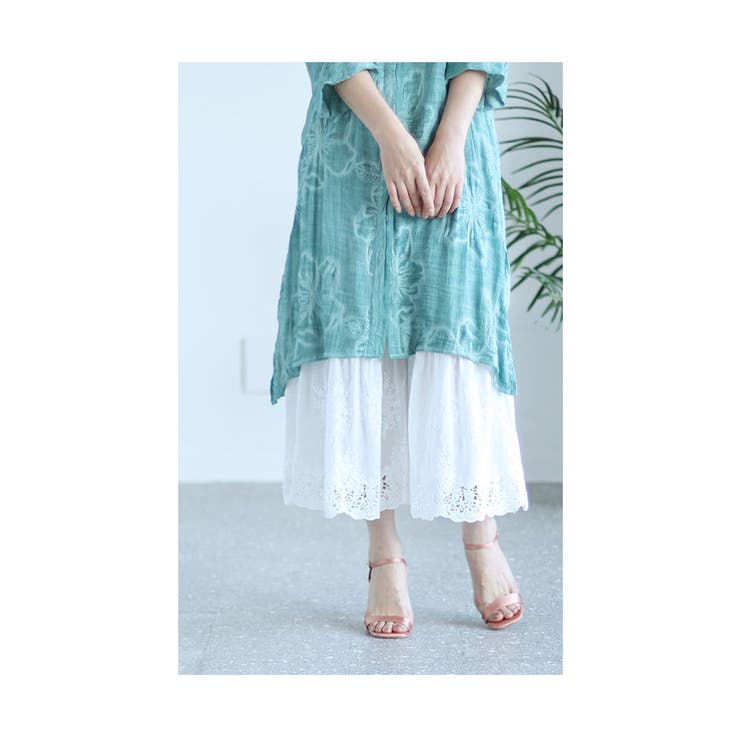 ワンピースの下に穿く刺繍レースパンツ【6月14日20時販売新作】
