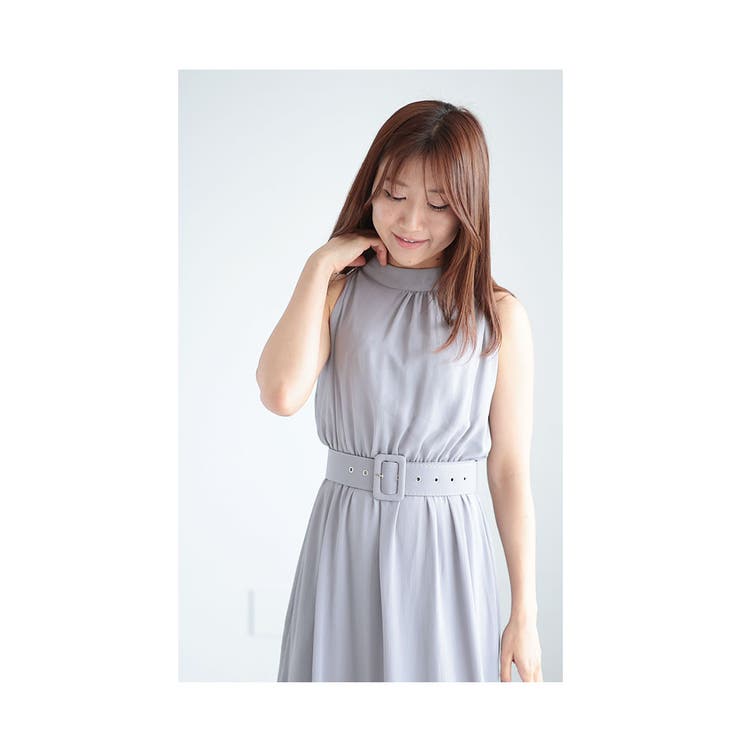 美人見えする上品なベルト付きロングワンピース レディース ファッション[品番：SLMW0009585]｜Sawa a la mode（サワアラモード  ）のレディースファッション通販｜SHOPLIST（ショップリスト）