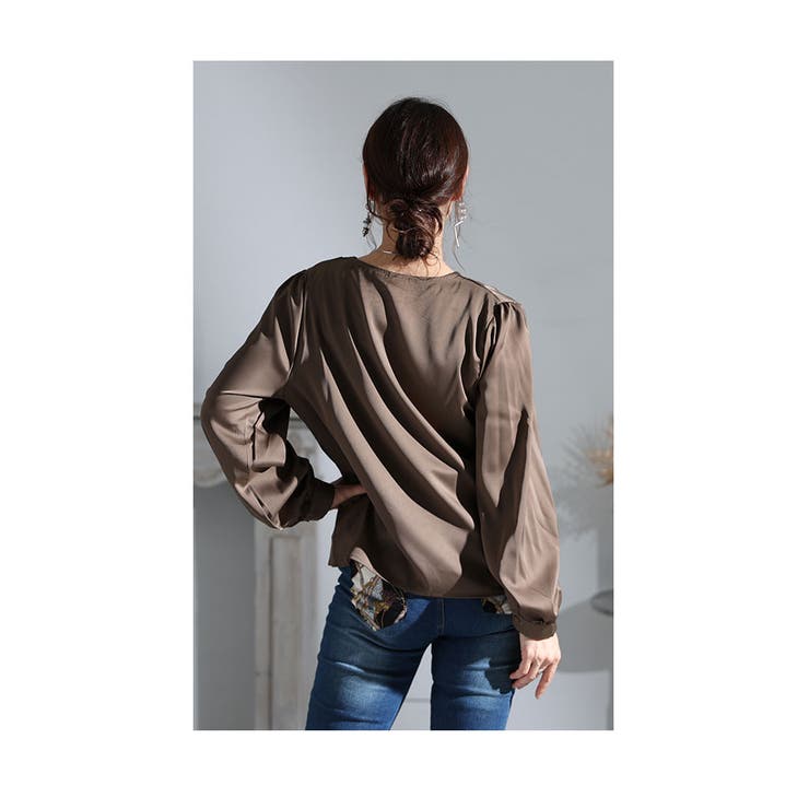 女度上がるカシュクールブラウス レディース トップス | Sawa a la mode | 詳細画像7 