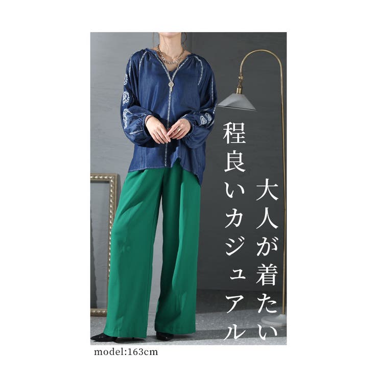 ハグオーワー フォークロア 刺繍ブラウス - メルカリ