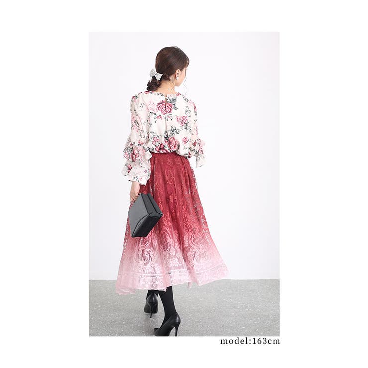 美しいグラデーションに見惚れる美麗レーススカート レディース ファッション | Sawa a la mode | 詳細画像26 