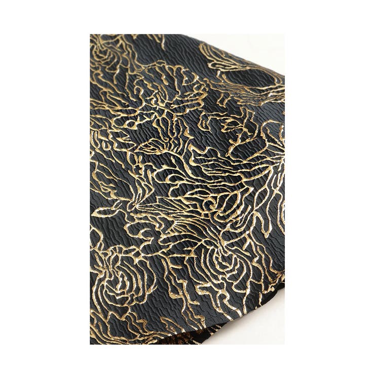 高貴に煌めく花模様のベルト付きジャガードスカート レディース ファッション | Sawa a la mode | 詳細画像2 