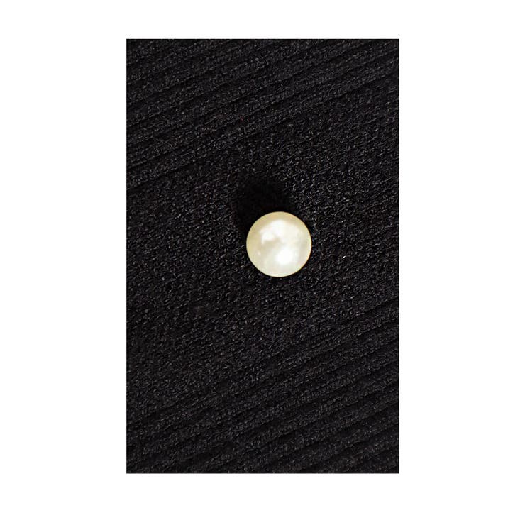 艶めくパールのレースリブニットトップス【12月30日20時販売新作】