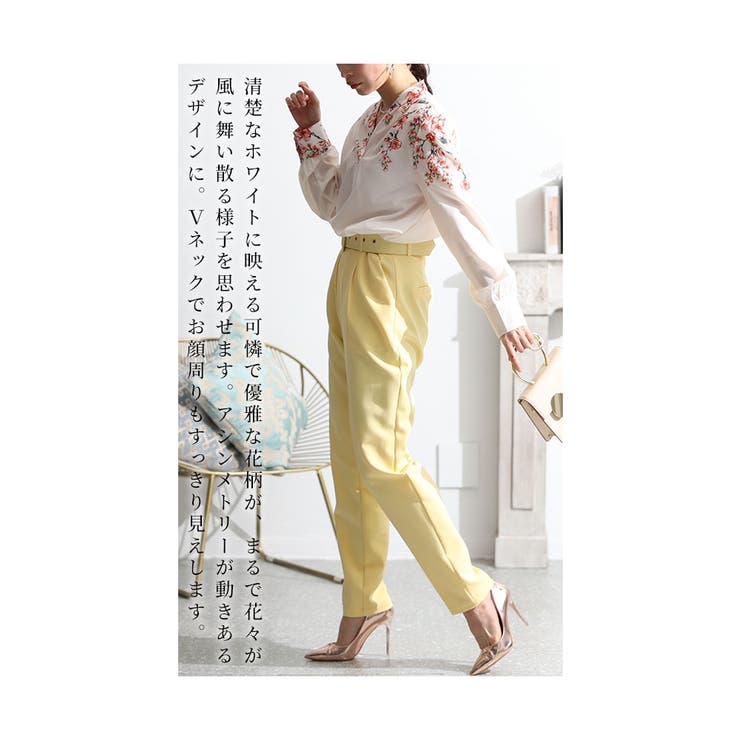 ⭐女性らしい花柄　楽チン　ブラウス⭐ c1926】JUNON ジュノン レディース ブラウス チュニック 総柄 花