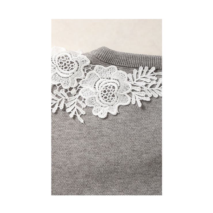 浮き立つ花モチーフレースのニットトップス レディース ファッション | Sawa a la mode | 詳細画像19 