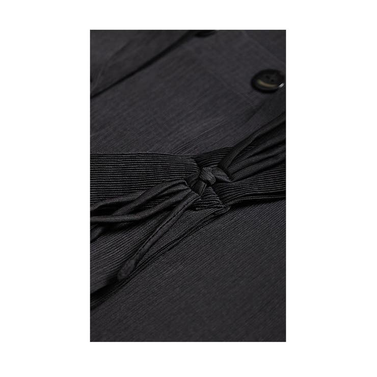 ブラックリボンのプリーツジャケット【2月24日20時販売新作】