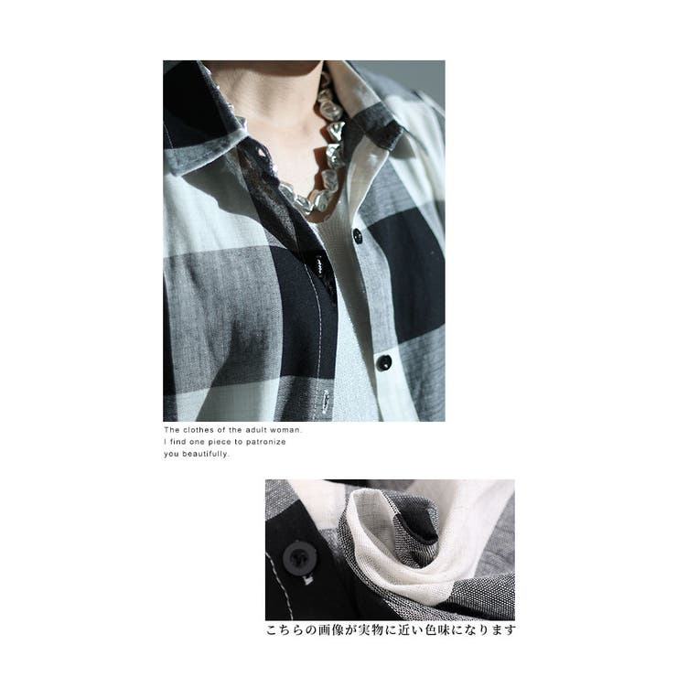 カジュアルスタイルの王道チェック柄シャツチュニック【2月29日20時販売新作】