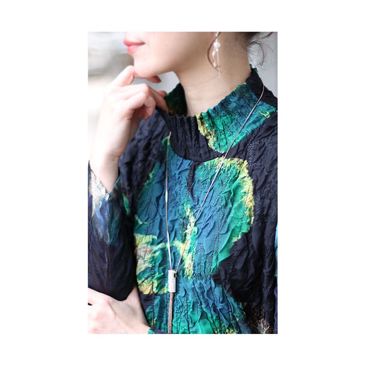 腕周り楽々な花柄チュニックワンピース【3月9日20時販売新作】