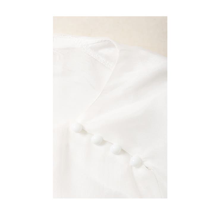 シフォンに咲く花刺繍のチャイナ風シャツブラウス レディース ファッション | Sawa a la mode | 詳細画像13 