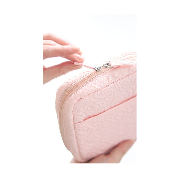 自立するから使いやすいスクエア型メイクポーチ【3月30日20時販売新作】