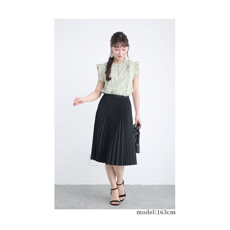 カラーで遊ぶ大人のプリーツスカート【3月27日20時販売新作】