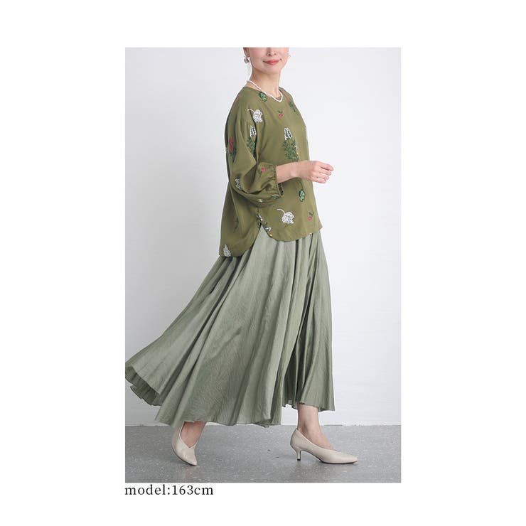 思わず笑顔がこぼれる草花刺繍コットンブラウス レディース ファッション | Sawa a la mode | 詳細画像11 