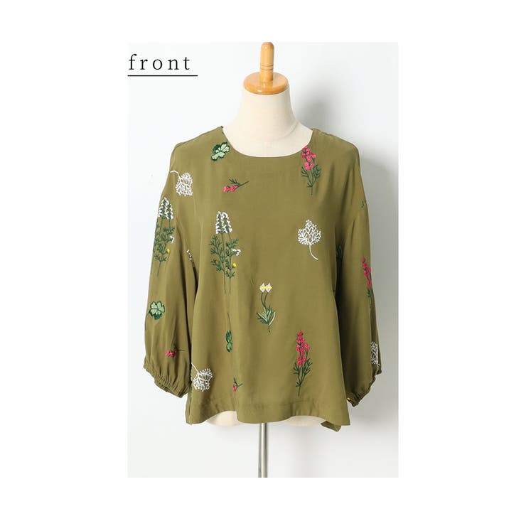 思わず笑顔がこぼれる草花刺繍コットンブラウス レディース ファッション | Sawa a la mode | 詳細画像20 
