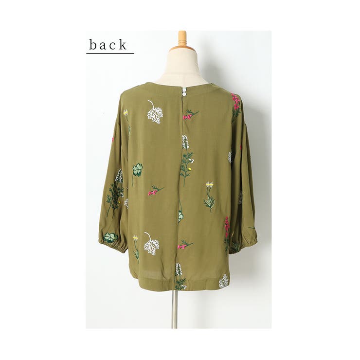 思わず笑顔がこぼれる草花刺繍コットンブラウス レディース ファッション | Sawa a la mode | 詳細画像22 