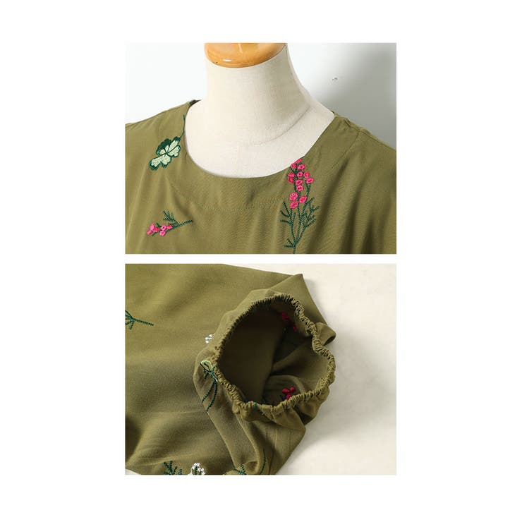 思わず笑顔がこぼれる草花刺繍コットンブラウス レディース ファッション | Sawa a la mode | 詳細画像23 