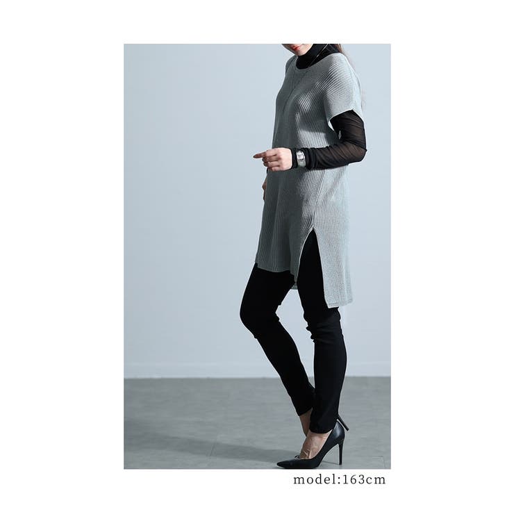 モード加える抜け感スタイルがキマるケーブルニットベスト レディース ファッション | Sawa a la mode | 詳細画像16 