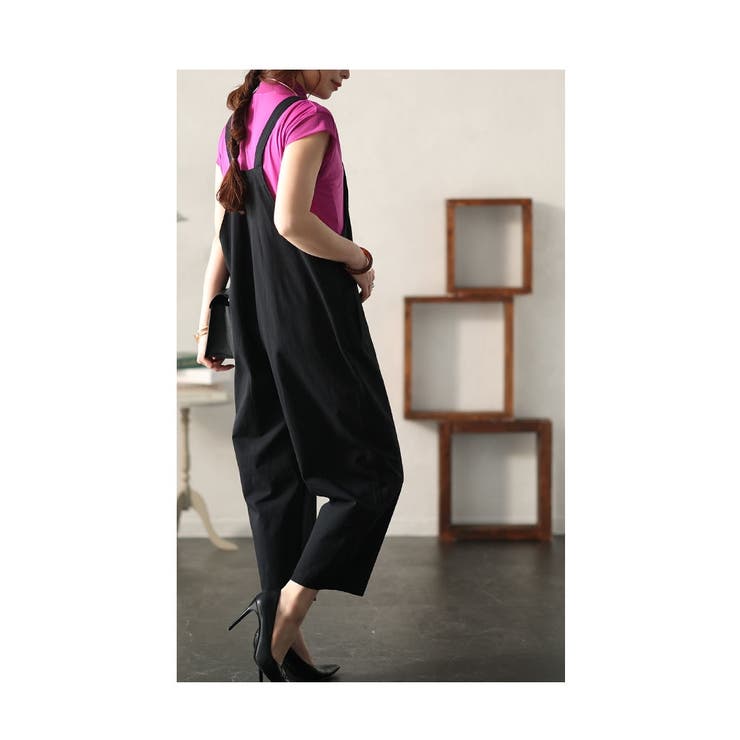 商品画像：GISELe 4月号掲載】atelier SOMETHING LACE UP SALOPETTE 3