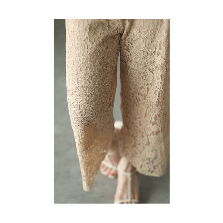 ワンピースの下に穿くレースワイドパンツ【5月25日20時販売新作】