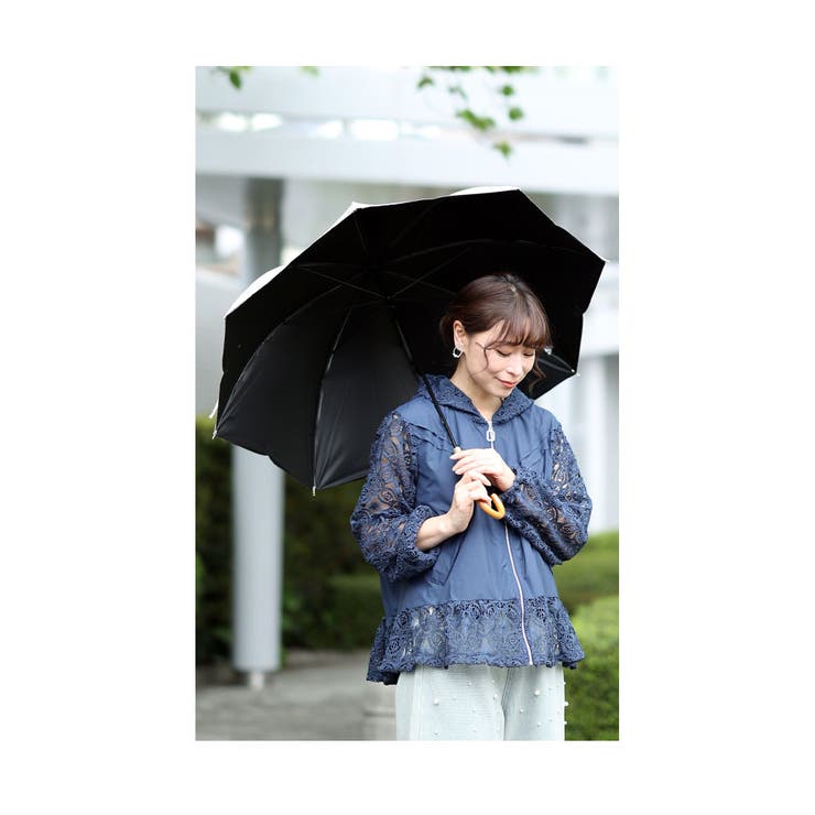 雨の日を楽しむ微撥水素材レースブルゾン【5月22日20時販売新作】