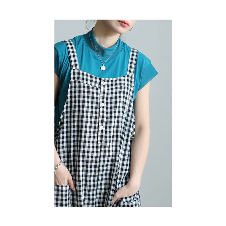 小柄名品 ギンガムチェックサロペット | サロペット