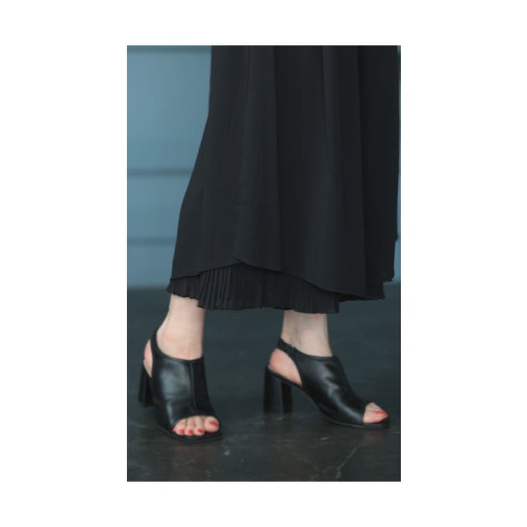 ちらりプリーツが覗くシフォンワイドパンツ【6月8日20時販売新作】