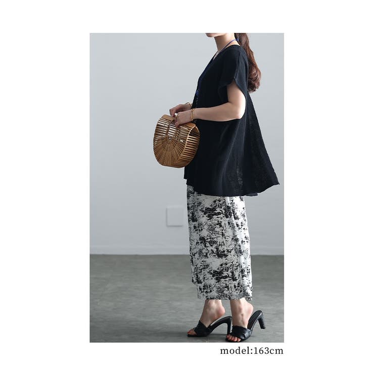 ゆるっとリラクシーにバックスリットニットトップス レディース ファッション | Sawa a la mode | 詳細画像8 